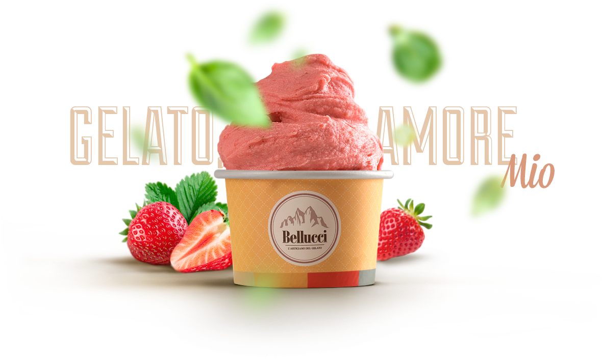 Gelatos feitos com muito carinho e com o verdadeiro sotaque italiano